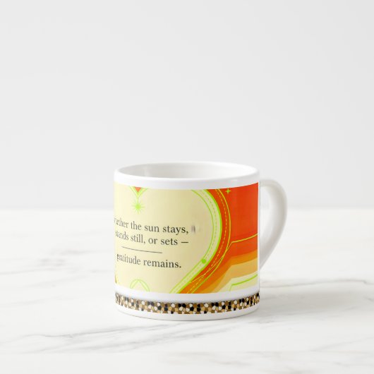 Gratitude Remains™: Intentional Love Coffee   Espressotasse (Vorderseite Rechts)