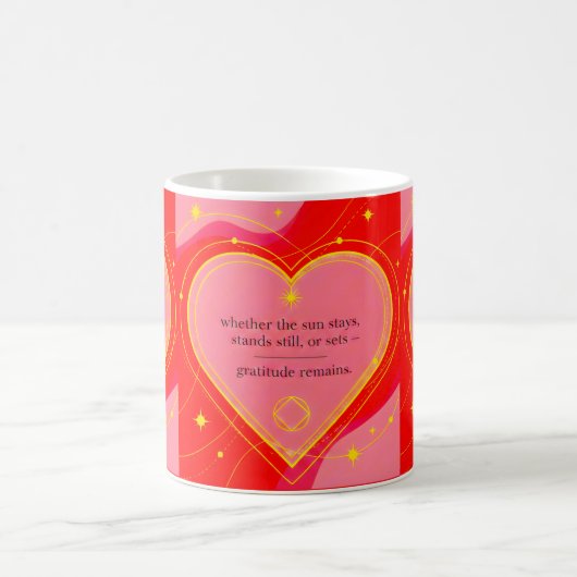 Gratitude Remains™: Love & Intention Affirmation  Kaffeetasse (Mittel)