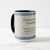 Gratitude Remains: Nice Day Better Night Always Ev Tasse (Vorderseite Links)