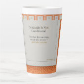 Gratitude Remains: Stillness Holds Gratitude Every Milchtasse (Vorderseite)