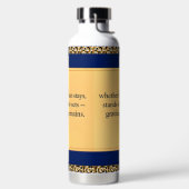 Gratitude Remains: unique self-care Life Rhythm Trinkflasche (links)