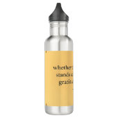 Gratitude Remains Water Bottle | Inspirational Aff Edelstahlflasche (Links)