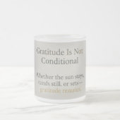 Gratitude Remains: Wherever You Stand, Be Grateful Mattglastasse (Mittel)