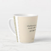 Gratitude Remains: Wherever You Stand, Be Grateful Milchtasse (Linke Ecke)