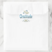GRATITUDE RUNDER AUFKLEBER (Tasche)