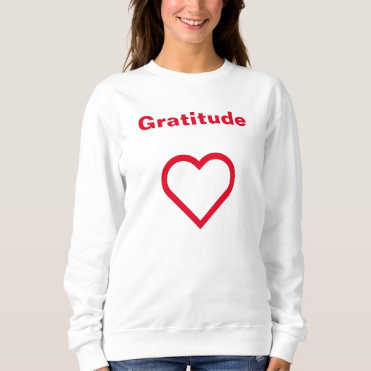 gratitude sweatshirt (Vorderseite)