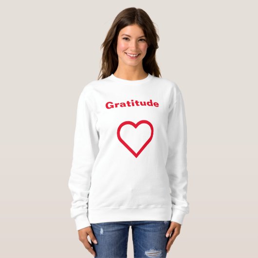 gratitude sweatshirt (Vorne ganz)