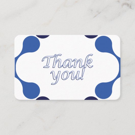 Gratitude Thank You Card - 3.54 x 2.165 Visitenkarte (Vorderseite)