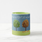 Gratitude Through the Four Seasons Trees Tasse (Zentrum)