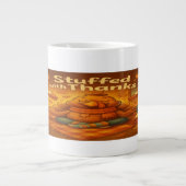 Gratitude Turkey Mug- Feast on Meaning Jumbo-Tasse (Vorderseite)