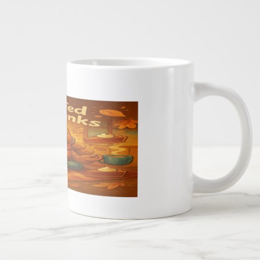 Gratitude Turkey Mug- Feast on Meaning Jumbo-Tasse (Rechts)
