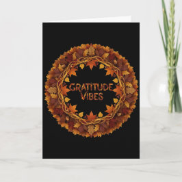 Gratitude Vibes Thanksgiving Card Feiertagskarte