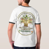 Gratitude's Legacy Foundation 2026 Growth Tree T-S T-Shirt (Rückseite)