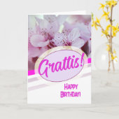 Grattis Kort Beautiful Floral Karte (Gelbe Blume)