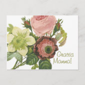 Grattis Mamma CC0130 Postkarte (Vorderseite)