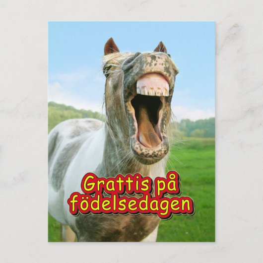 Grattis på födelsedagen postkarte (Vorderseite)