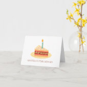 Grattis på födelsedagen Schweden Geburtstag Karte (Gelbe Blume)