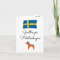 Grattis på födelsedagen Schweden Geburtstag