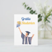 Grattis till studenten postkarte (Stehend Vorderseite)