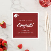 Gratulation 2025 Abschluss Paper Serviette (Beispiel)