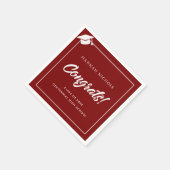 Gratulation 2025 Abschluss Paper Serviette (Ecke)