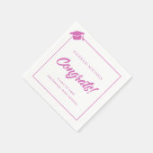 Gratulation 2025 Abschluss Paper Serviette (Ecke)