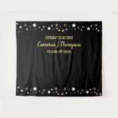 Gratulation Abschluss Class of 2024 Backdrop Wandteppich (Vorderseite (Horizontal))