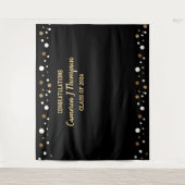 Gratulation Abschluss Class of 2024 Backdrop Wandteppich (Vorderseite)