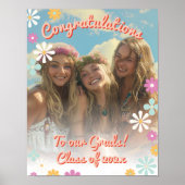 Gratulation Abschluss Group Foto Sign Poster (Vorne)