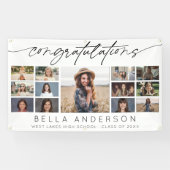 Gratulation Abschluss-Skript 13 Foto-Collage Banner (Horizontal)