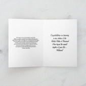 Gratulation an den neuen amerikanischen Bürger+Fla Karte (Innenseite)