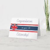 Gratulation an die britische Staatsbürgerschaft Br Karte (Vorderseite)