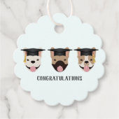 Gratulation an French Bulldogs Geschenkanhänger (Vorderseite)