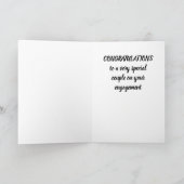 "GRATULATION AUF IHRER VERLOBUNG"-KARTE KARTE (Innenseite)