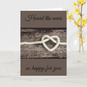 "GRATULATION AUF IHRER VERLOBUNG"-KARTE KARTE (Gelbe Blume)