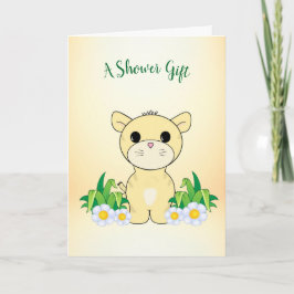 Gratulation Card für das schöne Löwenbaby Karte