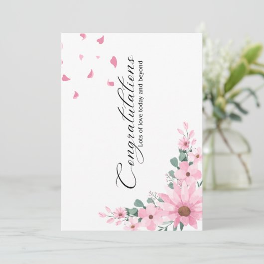 Gratulation Cards Karte (Stehend Vorderseite)