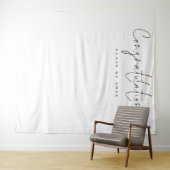 Gratulation Class 2024 Graduate Foto Backdrop Wandteppich (Beispiel (Horizontal))