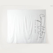 Gratulation Class 2024 Graduate Foto Backdrop Wandteppich (Vorderseite (Horizontal))