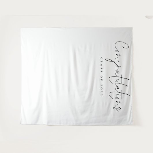 Gratulation Class 2024 Graduate Foto Backdrop Wandteppich (Vorderseite (Horizontal))