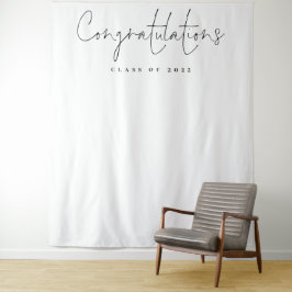 Gratulation Class 2024 Graduate Foto Backdrop Wandteppich
