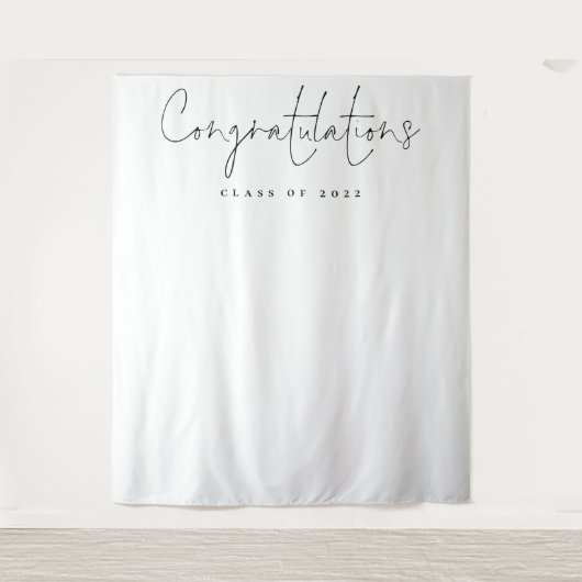 Gratulation Class 2024 Graduate Foto Backdrop Wandteppich (Vorderseite)