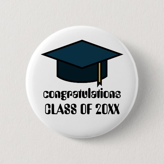 Gratulation Class of 2017 Abschluss Button (Vorderseite)