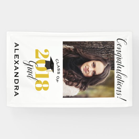 Gratulation Class of 2018 Graduate Foto Banner (Horizontal)