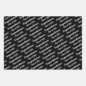 Gratulation Class of 2023 Red Black and White Geschenkpapier Set (Vorderseite 3)