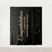 Gratulation Class of 2024 Backdrop Abschluss Wandteppich (Vorderseite)