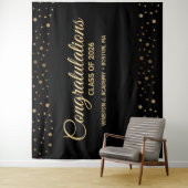 Gratulation Class of 2026 Backdrop Abschluss Wandteppich (Beispiel)