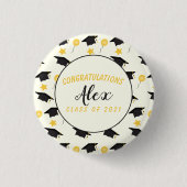 Gratulation Class of Graduate Customize Name Button (Vorderseite)