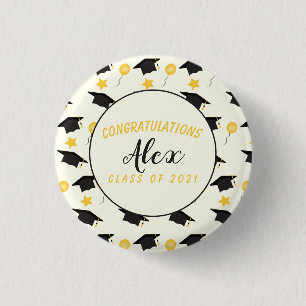 Gratulation Class of Graduate Customize Name Button