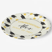 Gratulation Class of Graduate Customize Name Pappteller (Schrägansicht)